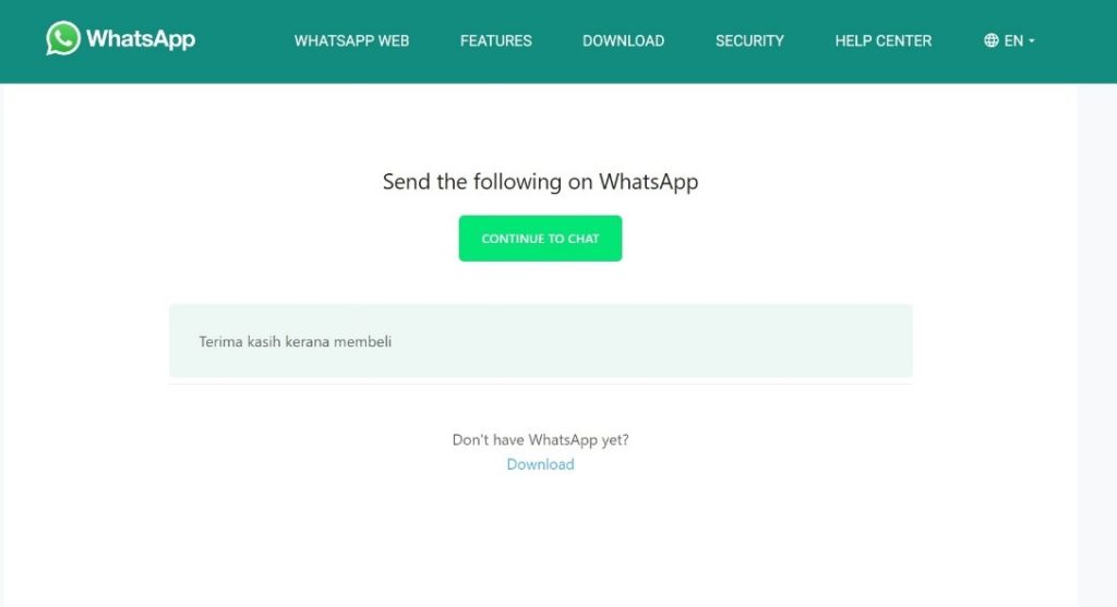 cara membuat link whatsapp pautan yang telah diisi sahaja (pre-filled link)